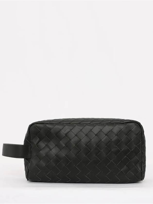 Intrecciato Travel Pouch Bag Dark Green - BOTTEGA VENETA - BALAAN 3