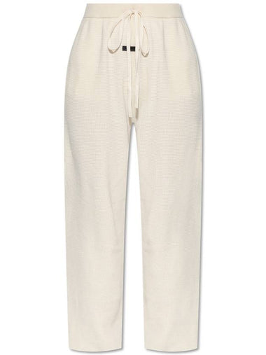 Ribbed Track Pants Cream - FEAR OF GOD ESSENTIALS - BALAAN 1