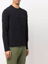 Wappen Patch Low Pocket Knit Top Navy - STONE ISLAND - BALAAN 4