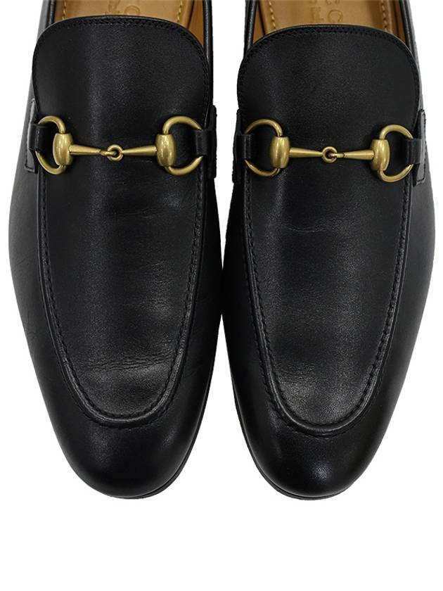 Jordan Horsebit Loafers Black 406994 BLM00 1000 - GUCCI - BALAAN 6