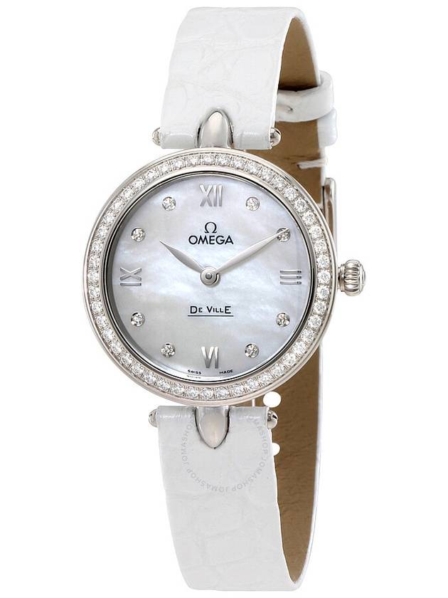 Omega De Ville Prestige Mother of Pearl Diamond Dial Ladies Watch 424.18.27.60.55.001 - OMEGA - BALAAN 1