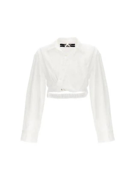 BAHIA Crop Shirt 23H233SH042WHITE - JACQUEMUS - BALAAN 1