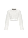 BAHIA Crop Shirt 23H233SH042WHITE - JACQUEMUS - BALAAN 1