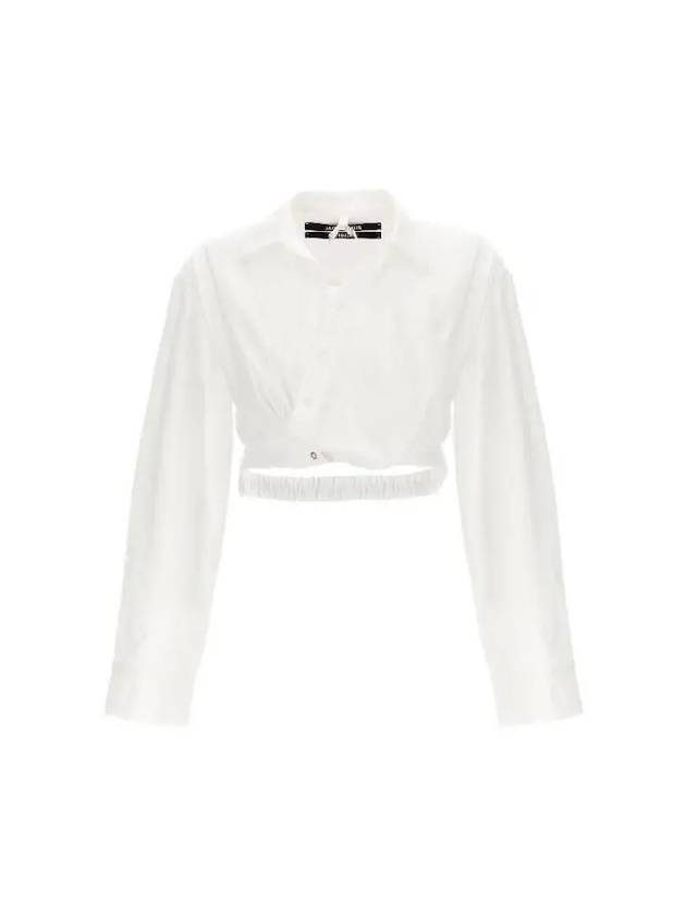 BAHIA Crop Shirt 23H233SH042WHITE - JACQUEMUS - BALAAN 1