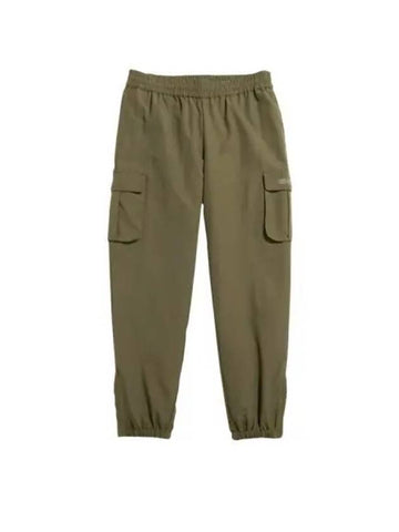 Awake New York 3M Logo Print Nylon Cargo Pants Emerald - AWAKE NY - BALAAN 1