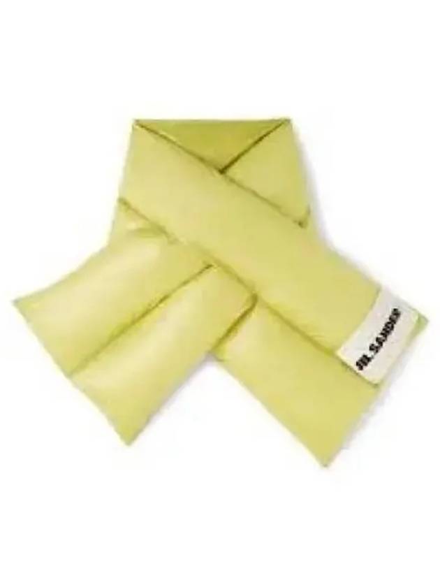 Logo Patch Down Scarf Green - JIL SANDER - BALAAN 2