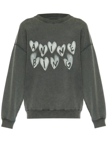 Anine Bing Spencer Sweatshirt, Women's, Grey - ANINE BING - BALAAN 1