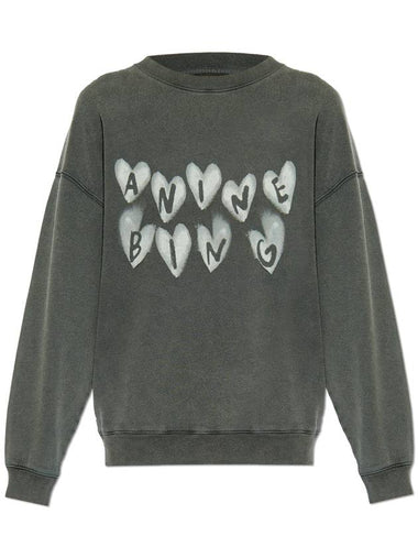 Anine Bing Spencer Sweatshirt, Women's, Grey - ANINE BING - BALAAN 1