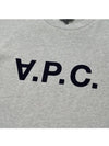 Black VPC Logo Short Sleeve T-Shirt Light Grey - A.P.C. - BALAAN 4