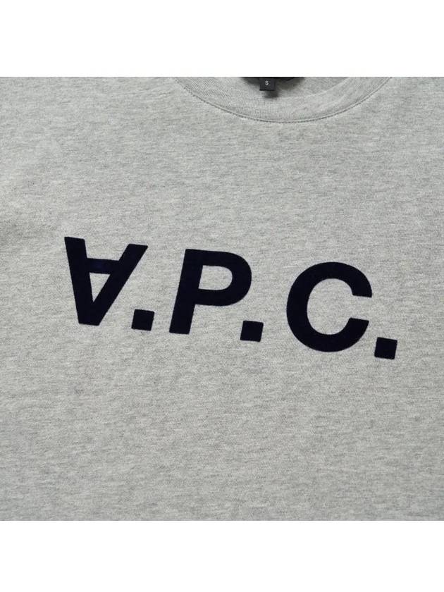 Black VPC Logo Short Sleeve T-Shirt Light Grey - A.P.C. - BALAAN 4