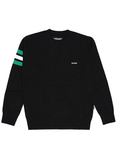 Signature line cashmere knit UNISEX BLACK TMFRN40209 - TRIMERE - BALAAN 2