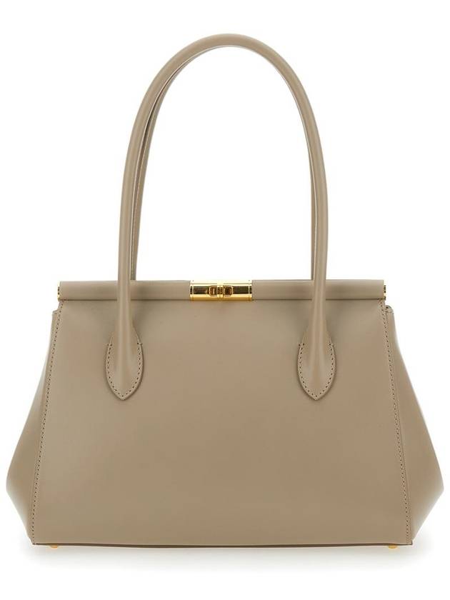 'Marlene Medium' Beige Handbag With Padlock Detail In Leather Woman - DOLCE&GABBANA - BALAAN 1