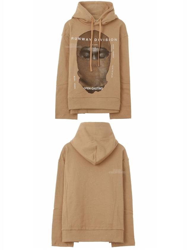 19FW NCW19243 057 Kanye Mask Printing Hooded Camel Men's Hooded TR - IH NOM UH NIT - BALAAN 5