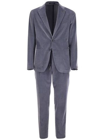 Ribbed cotton and cashmere suit - TAGLIATORE - BALAAN 1