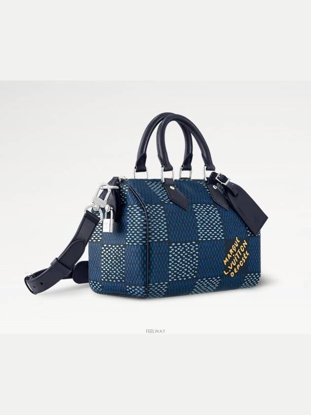 Speedy 25 Bandouliere Tote Bag Blue - LOUIS VUITTON - BALAAN 3