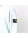 Men's Wappen Patch Round Cotton Nylon Fleece Sweatshirt Mint - STONE ISLAND - BALAAN 3