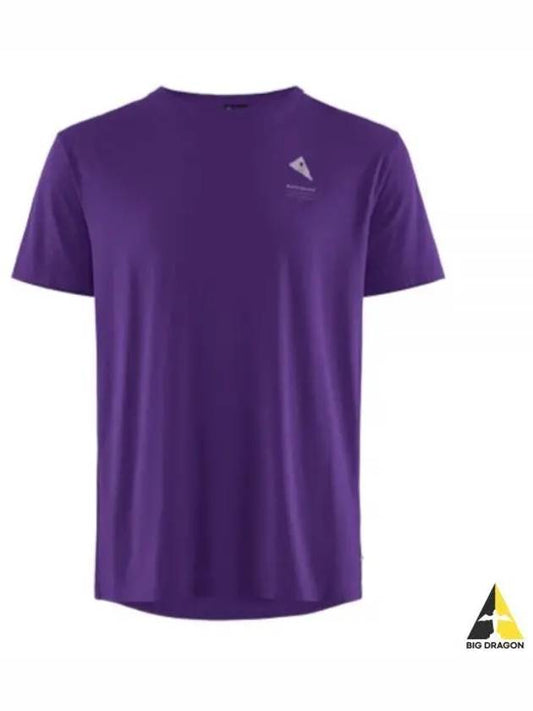 Luna Maker SS Tee Man Purple 20686M21 750 - KLATTERMUSEN - BALAAN 1