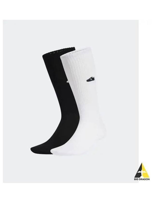 adidas Samba Crew Socks 2P Black White IX6811 - ADIDAS - BALAAN 1