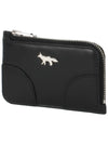 Boogie Long Zipper Card Wallet Black - MAISON KITSUNE - BALAAN 2