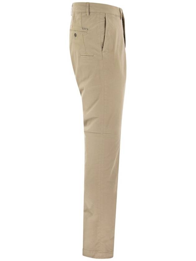 Stretch cotton gabardine chino trousers - PESERICO - BALAAN 3