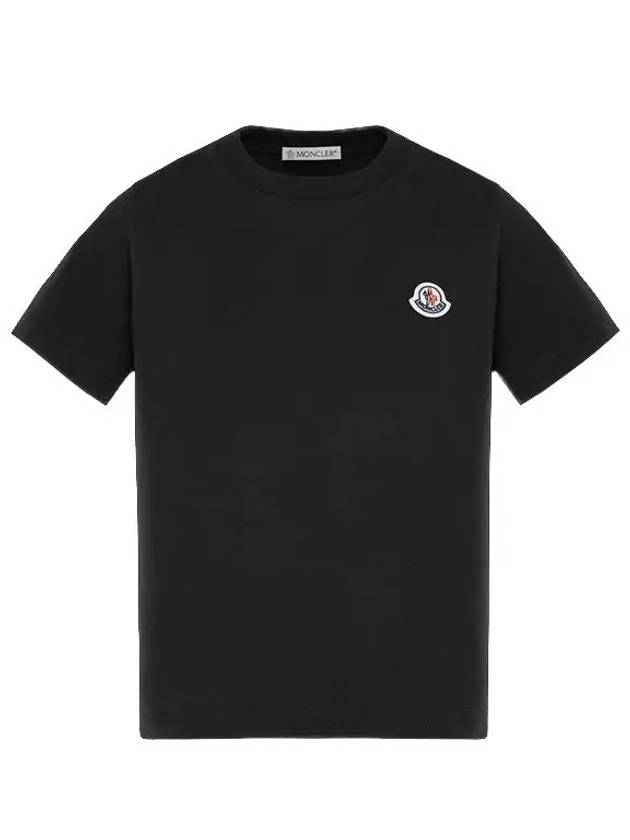 Kids Short Sleeve T Shirt Black 8C00007 83907 999 8A 10A - MONCLER - BALAAN 1