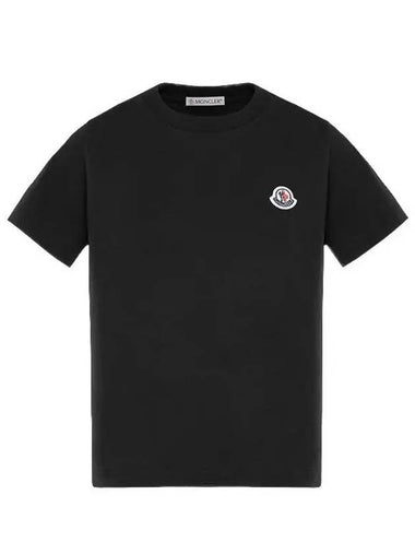 Kids Short Sleeve T Shirt Black 8C00007 83907 999 8A 10A - MONCLER - BALAAN 1