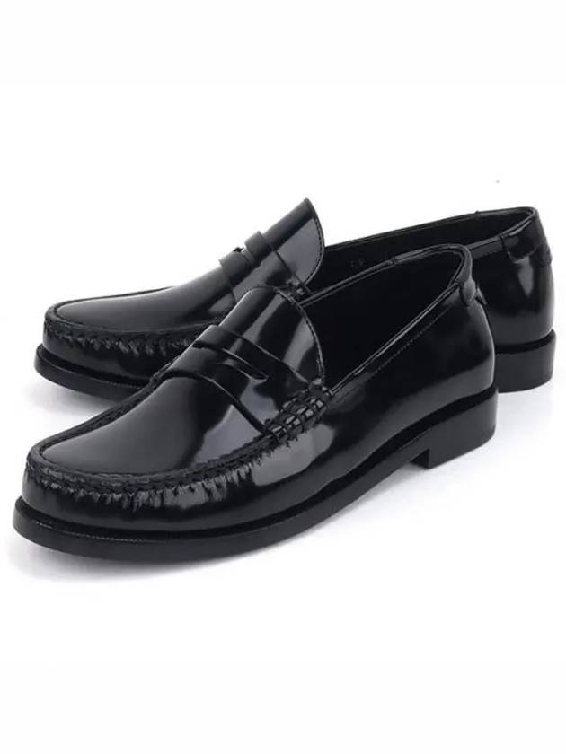 Women's Monogram Le Penny Loafer Black - SAINT LAURENT - BALAAN 2