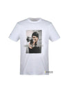 Men's Claudius Gangster Short Sleeve T-Shirt White - NEIL BARRETT - BALAAN 1