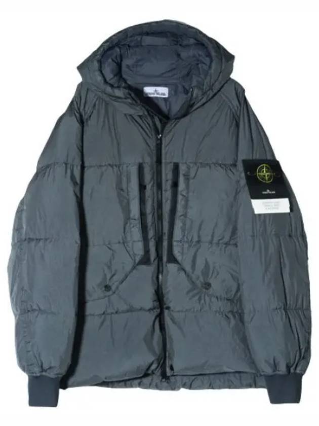 Crinkle Labs Recycled Nylon Down Hooded Jacket Men s Padded Jumper - STONE ISLAND - BALAAN 1