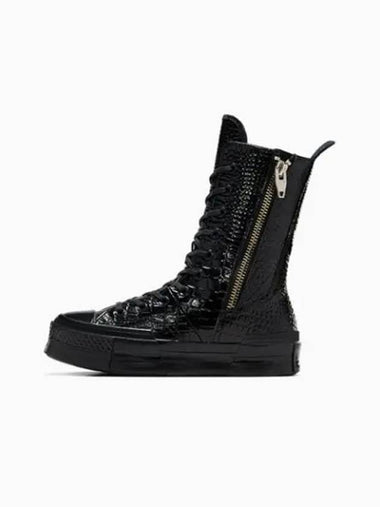 Chuck 70 Plus XHi Leather Black A09381C - CONVERSE - BALAAN 1