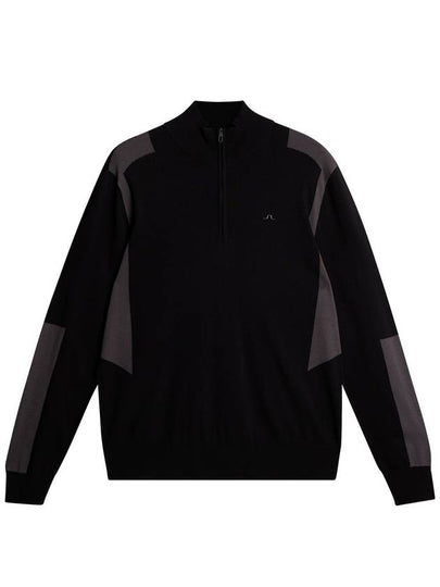 Men's Kendrick Knit Zip-Up Sweater Black - J.LINDEBERG - BALAAN 2