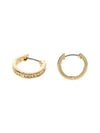 Classic Crystal Pearl HuGGie Earrings Gold - COACH - BALAAN 9