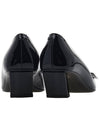 Buckle Patent Leather 45mm Square Toe Pumps Heel Black - ROGER VIVIER - BALAAN.