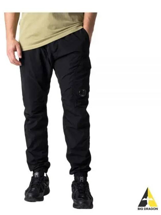 Lens Wappen Technical Cargo Track Pants Black - CP COMPANY - BALAAN 2