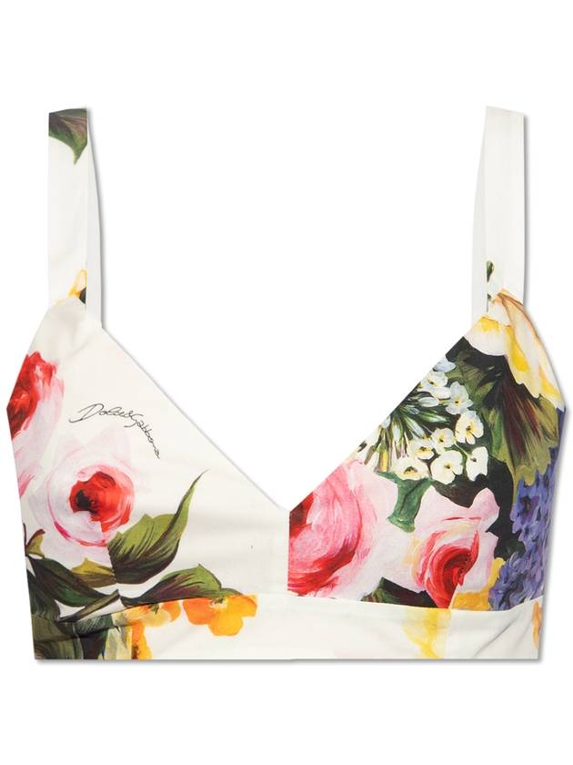 floral print crop top F756LTHS5Q1 - DOLCE&GABBANA - BALAAN 2