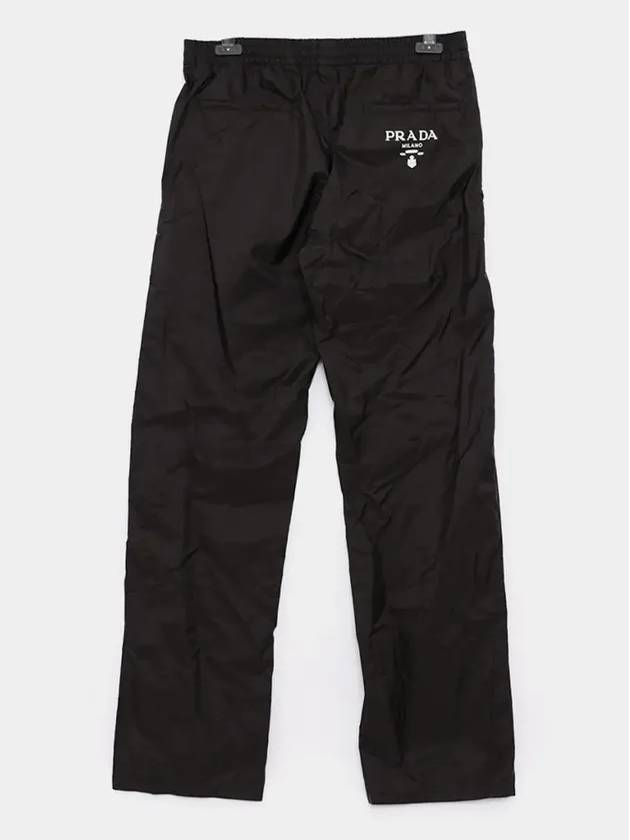 Logo Re-Nylon Track Pants Black - PRADA - BALAAN 3