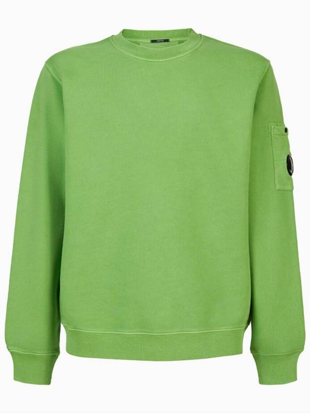 Lens Wappen Cotton Sweatshirt Green - CP COMPANY - BALAAN 3