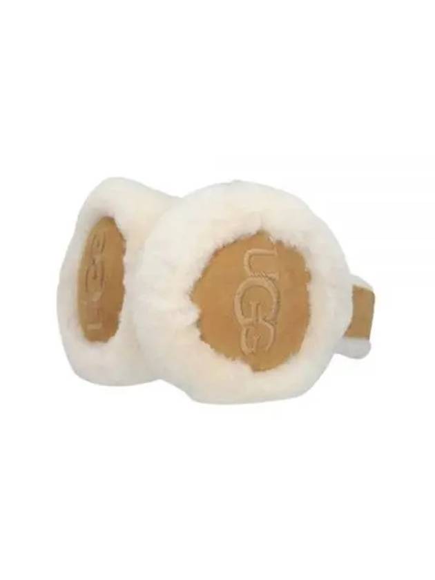 Sheepskin Embroidery Earmuff Chestnut - UGG - BALAAN 2