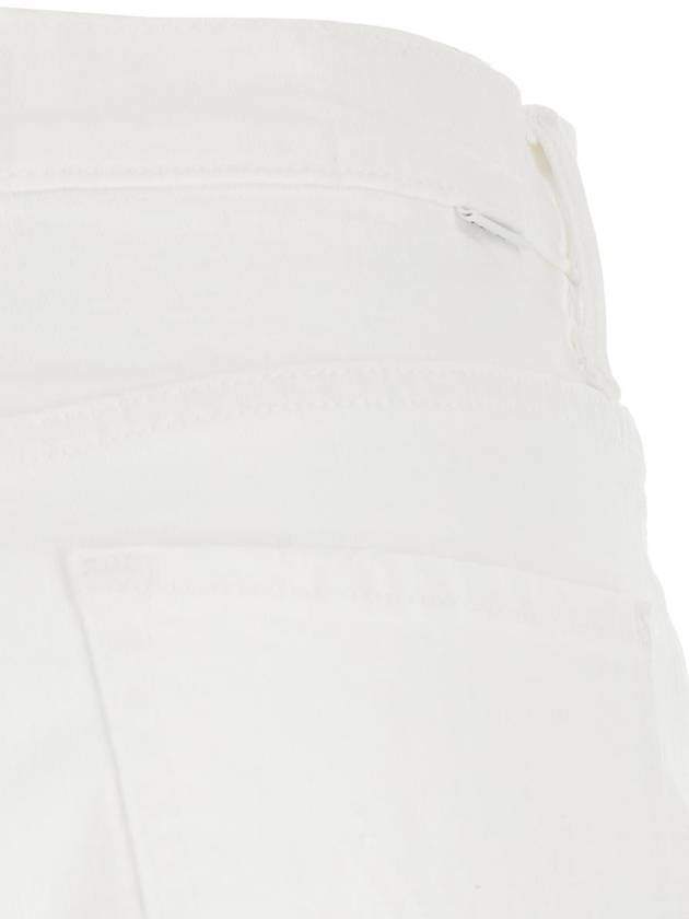 'The Dodger Sneak' White Five Pocket Jeans In Cotton Woman - MOTHER - BALAAN 3