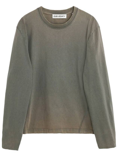 Bleach Effect Long Sleeve T-Shirt Grey - OUR LEGACY - BALAAN 2