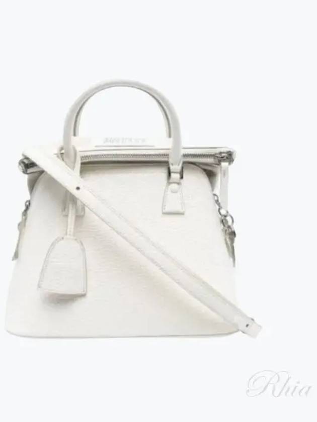 5AC Logo Patch Mini Tote Bag Ivory - MAISON MARGIELA - BALAAN 2