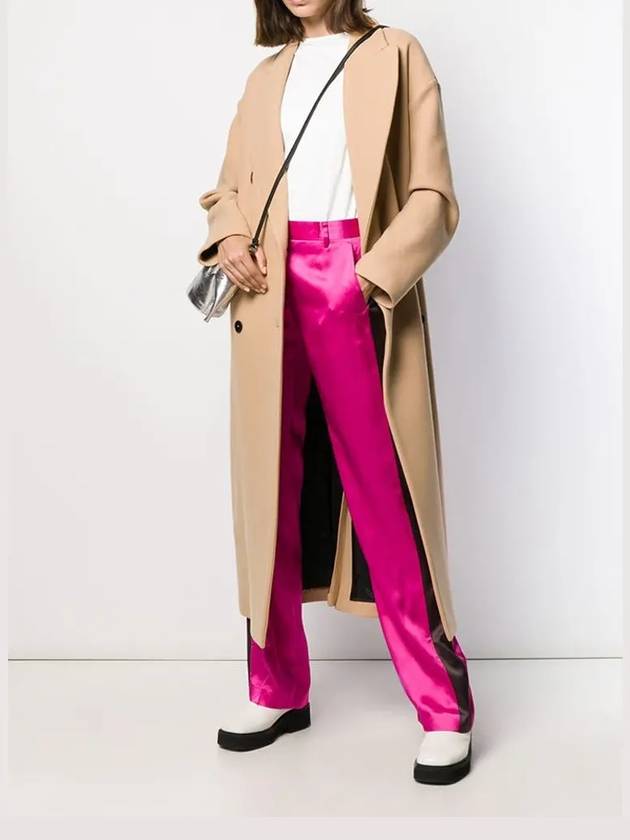 Belt Long Double Coat Beige - MSGM - BALAAN 5