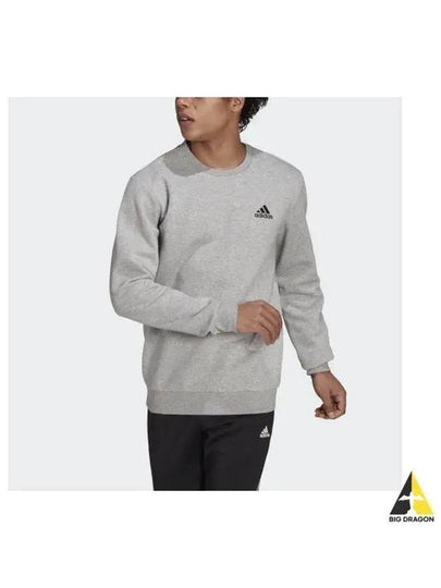 Essentials Fleece Feel Cozy Sweatshirt Medium Grey - ADIDAS - BALAAN 2