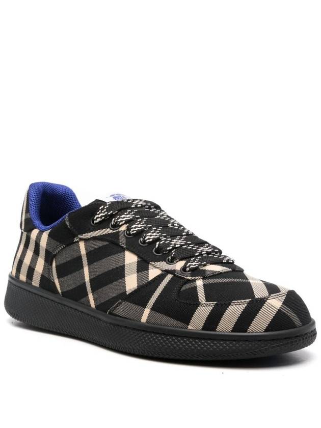 Check Terrace Low Top Sneakers Black - BURBERRY - BALAAN 3