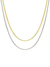 Larin boa chain two line necklace silver gold - BE/GINS - BALAAN 1