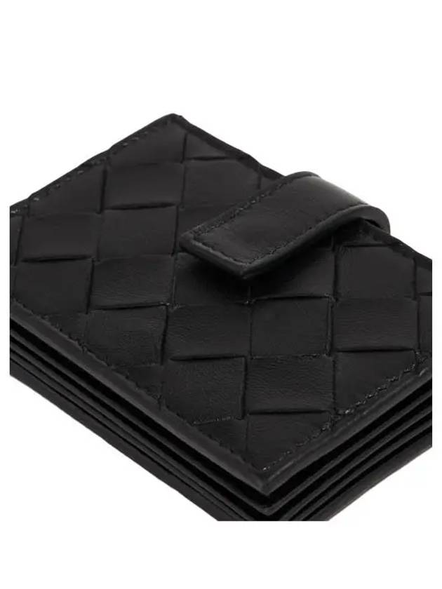 Intrecciato Accordion Card Wallet Black - BOTTEGA VENETA - BALAAN 5