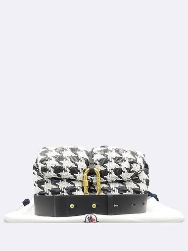 White checked leather nylon cross bag - MONCLER - BALAAN 1