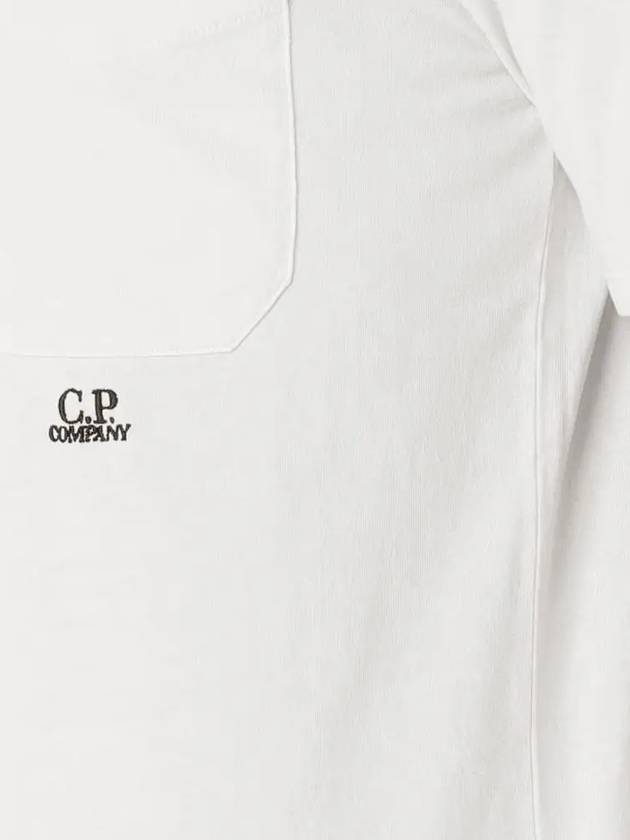 Pocket Polo Shirt White - CP COMPANY - BALAAN 5