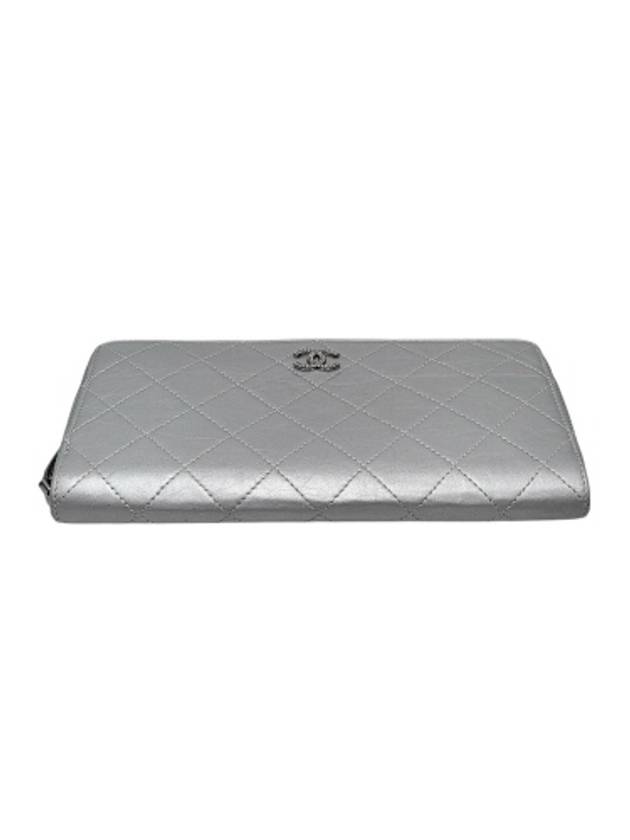 A50097 COCO silver metallic long wallet - CHANEL - BALAAN 4