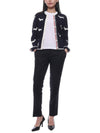 Hector Intarsia Cardigan Navy - THOM BROWNE - BALAAN 4